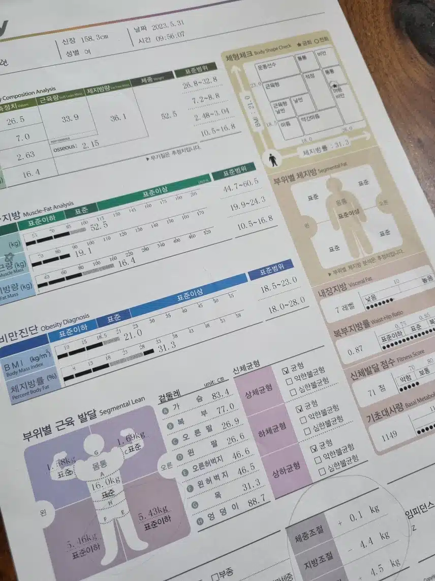 나의 다이어트 목표는?