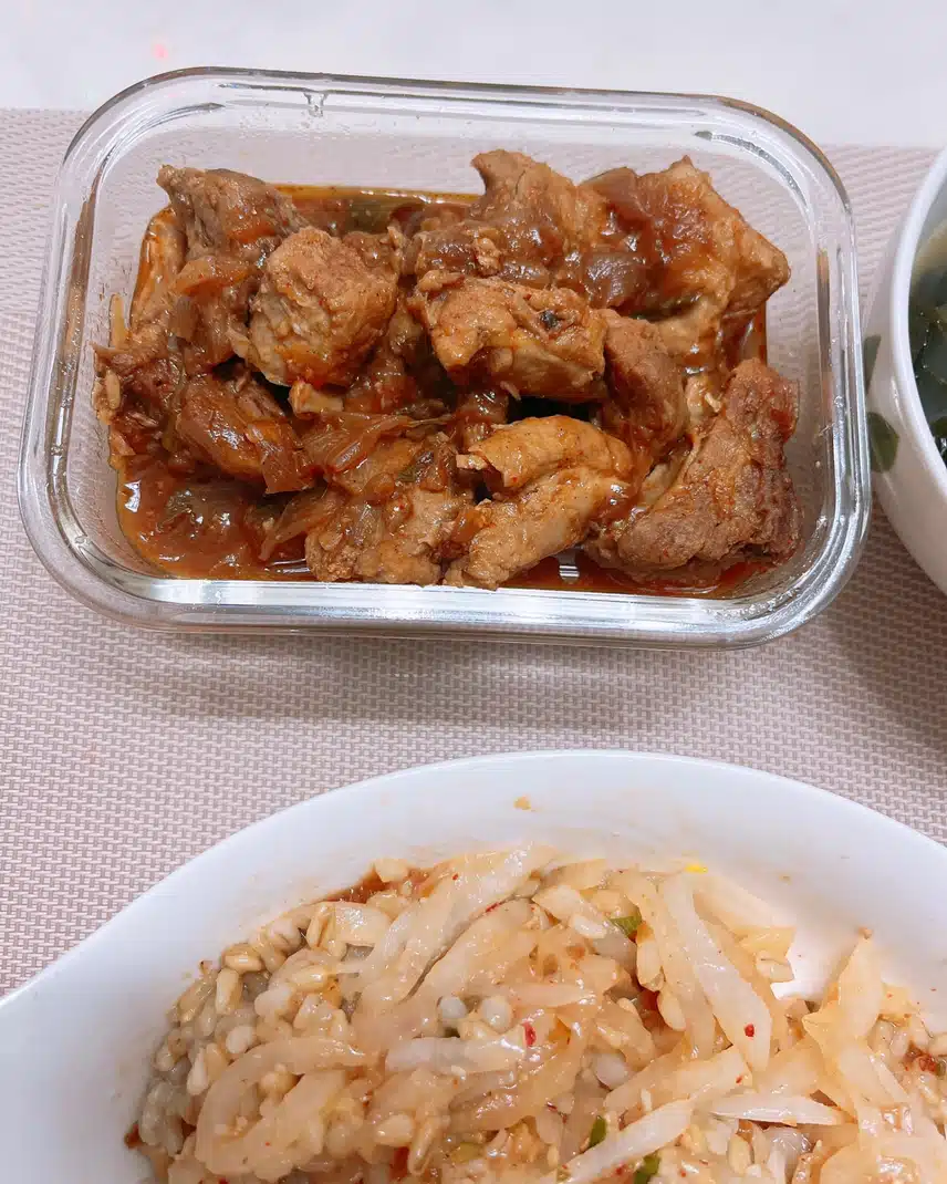 👩‍🍳식단정보 🌼오늘 저녁 무요리