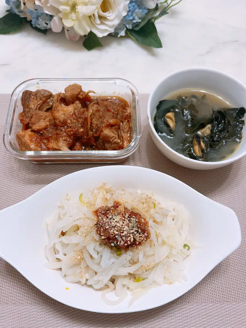 👩‍🍳식단정보 🌼오늘 저녁 무요리