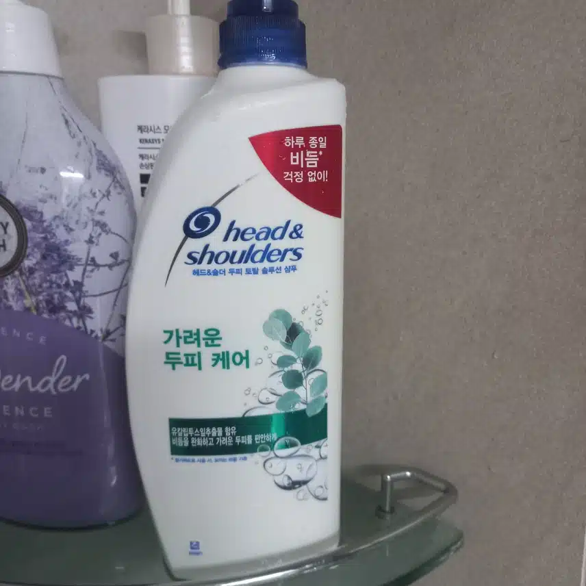 헤드앤 숄더로 머리 감았어요