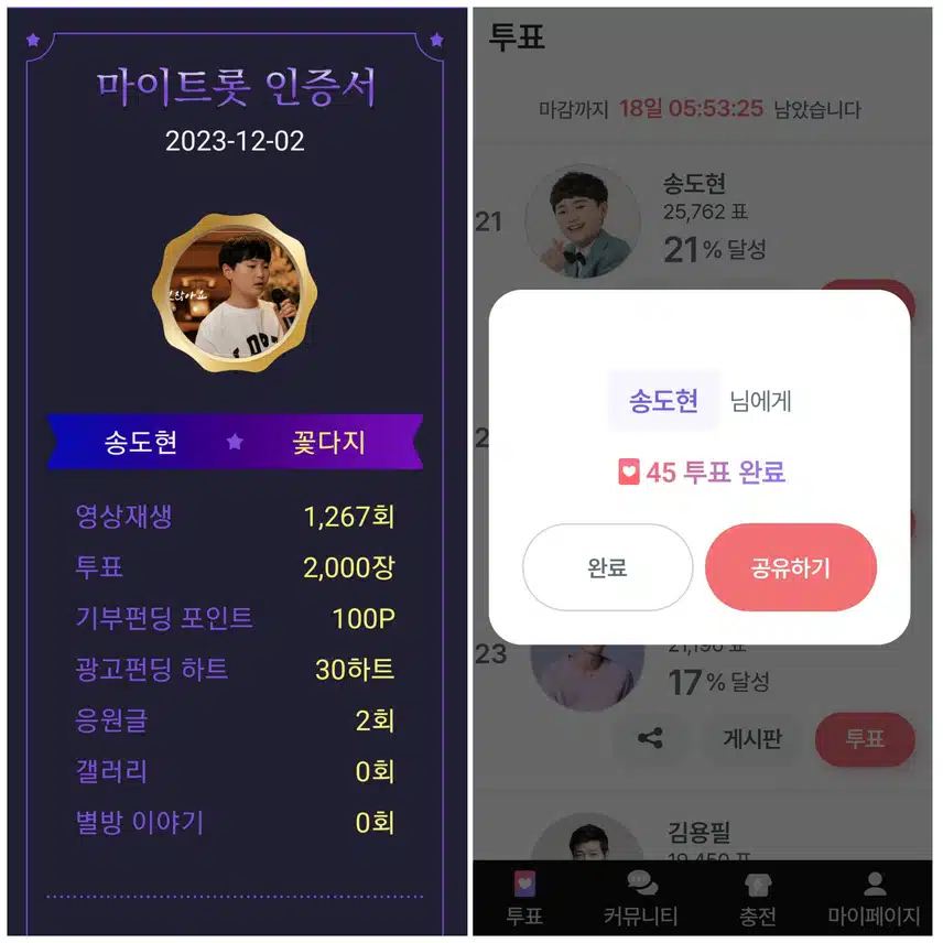 사랑스럽고 귀여운 송도현군을 응원합니다