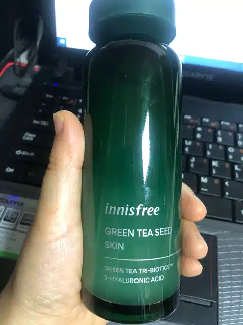 [내돈내산] 이니스프리 그린티 씨드 스킨 수분 모습에 좋아요~ ^^