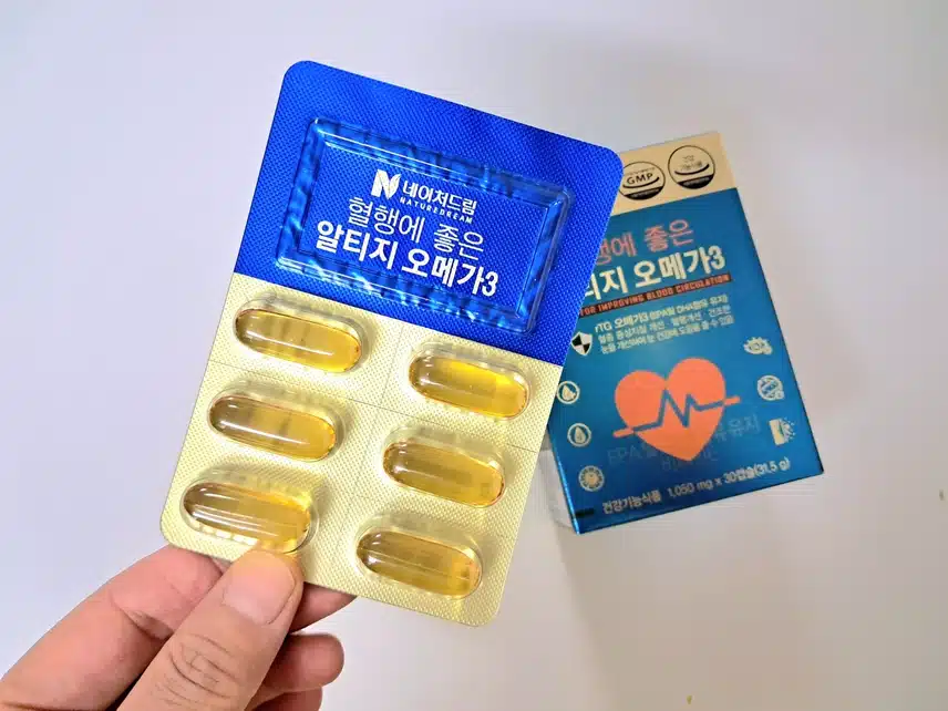 네이처드림 혈행에 좋은 알티지오메가3로 혈관관리중