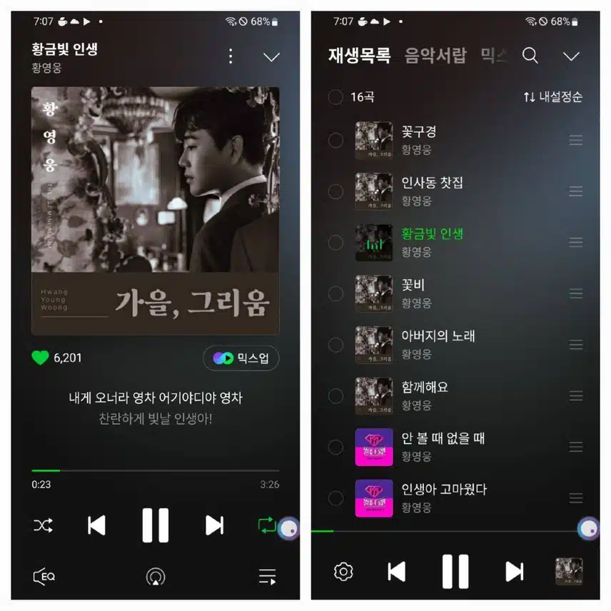 🎵 황영웅님과 찬란한 황금빛 인생을 감상해봐요🎵