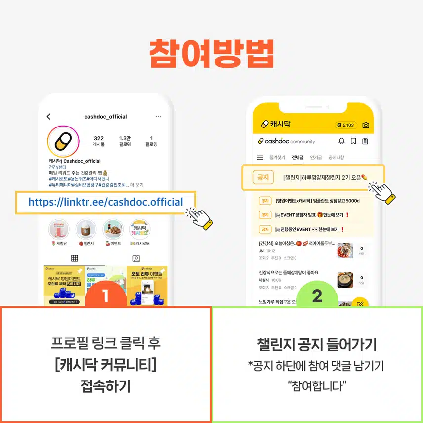 [챌린지] 하루영양제챌린지 2기 오픈💊완주자 전원에게 1,000d포인트 증정🎄