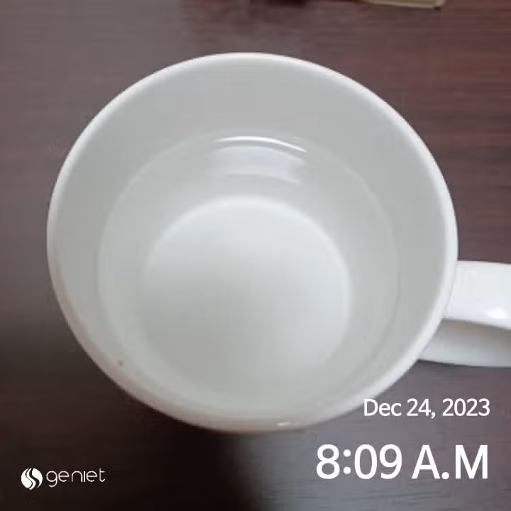 공복에 물 한 잔이요