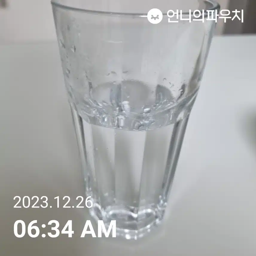 공복에 물 모닝