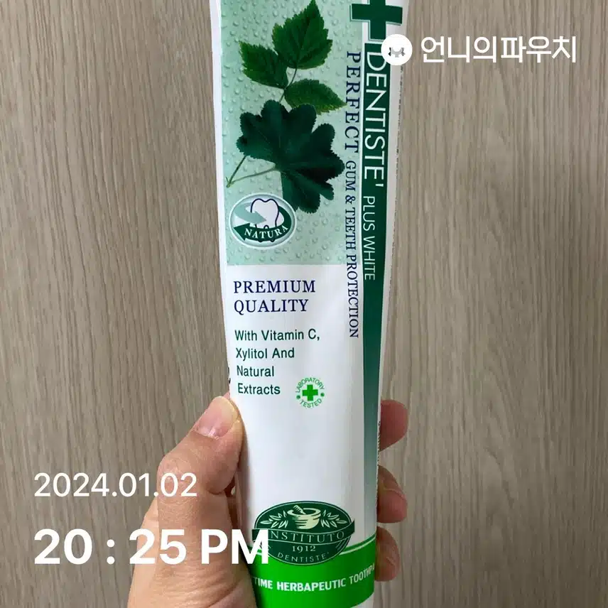 덴티스테 치약