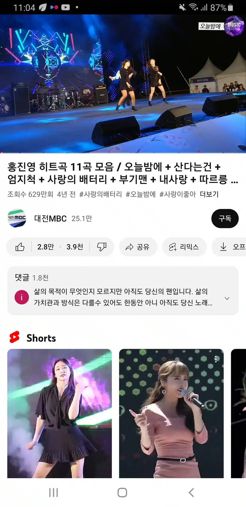 홍진영씨 노래는 다 좋네요