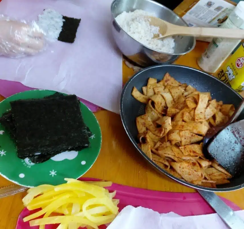 초간단 매콤어묵 꼬마김밥