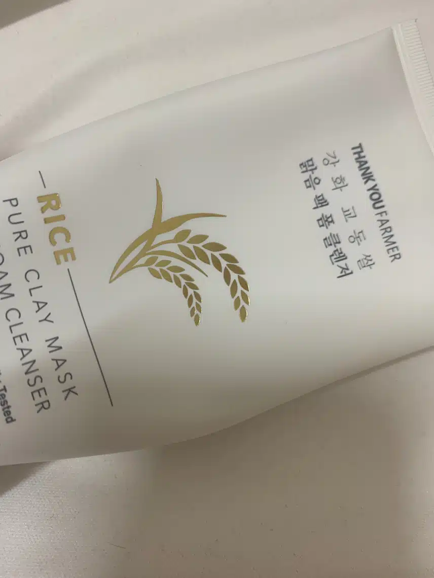 뽀득뽀득 잘닦이는 땡큐파머 강화 교동쌀 맑은 팩 폼 클렌저
