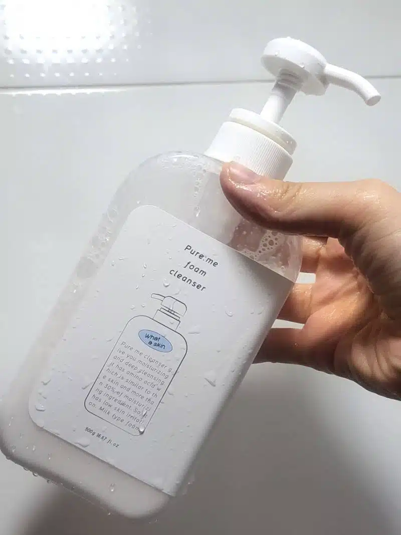 저자극 와더스킨 퓨어미 폼클렌징