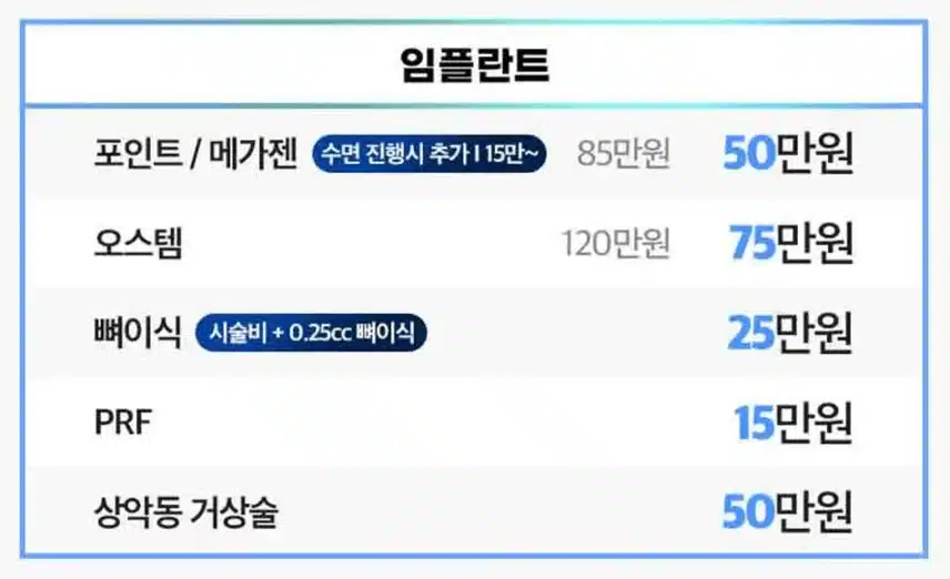 부산임플란트가격 정보 공유해요~