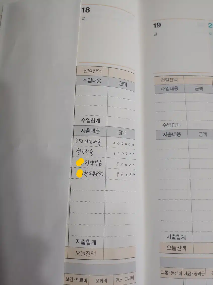 📘9차. 가계부 점검. 14일째(1월18일)●무지출이었으면...아까워●
