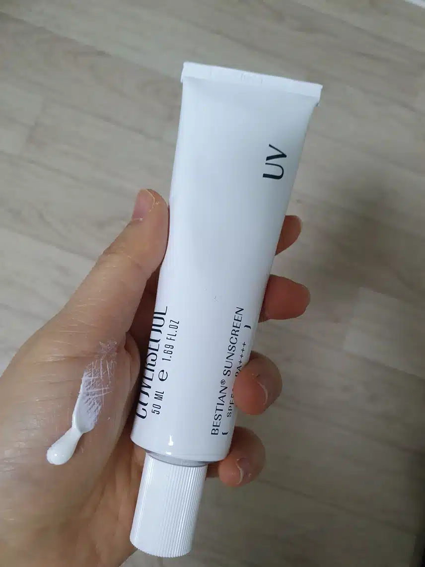 선크림으로 자외선차단