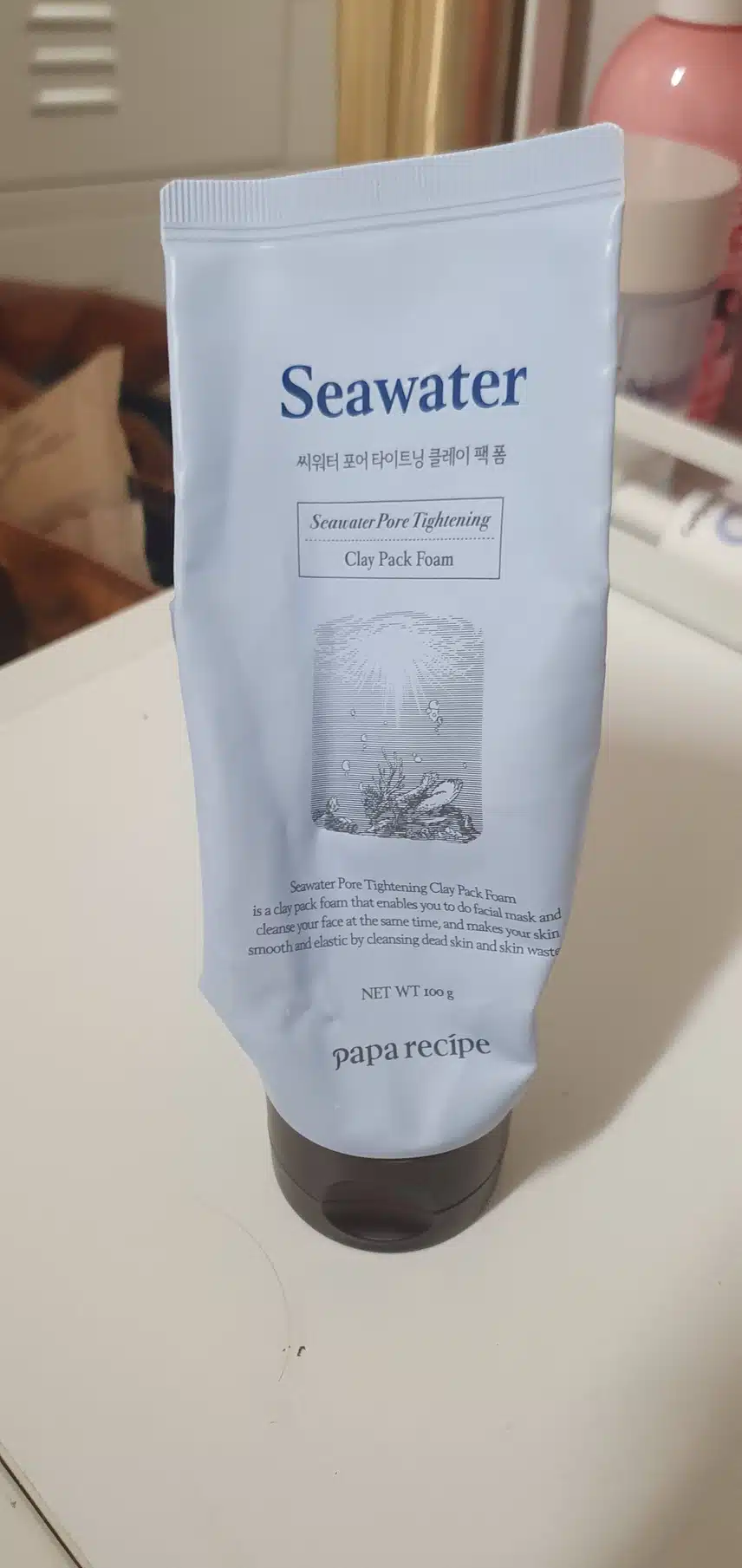 파파레서피 씨워터 포어 타이트닝 클레이팩 폼