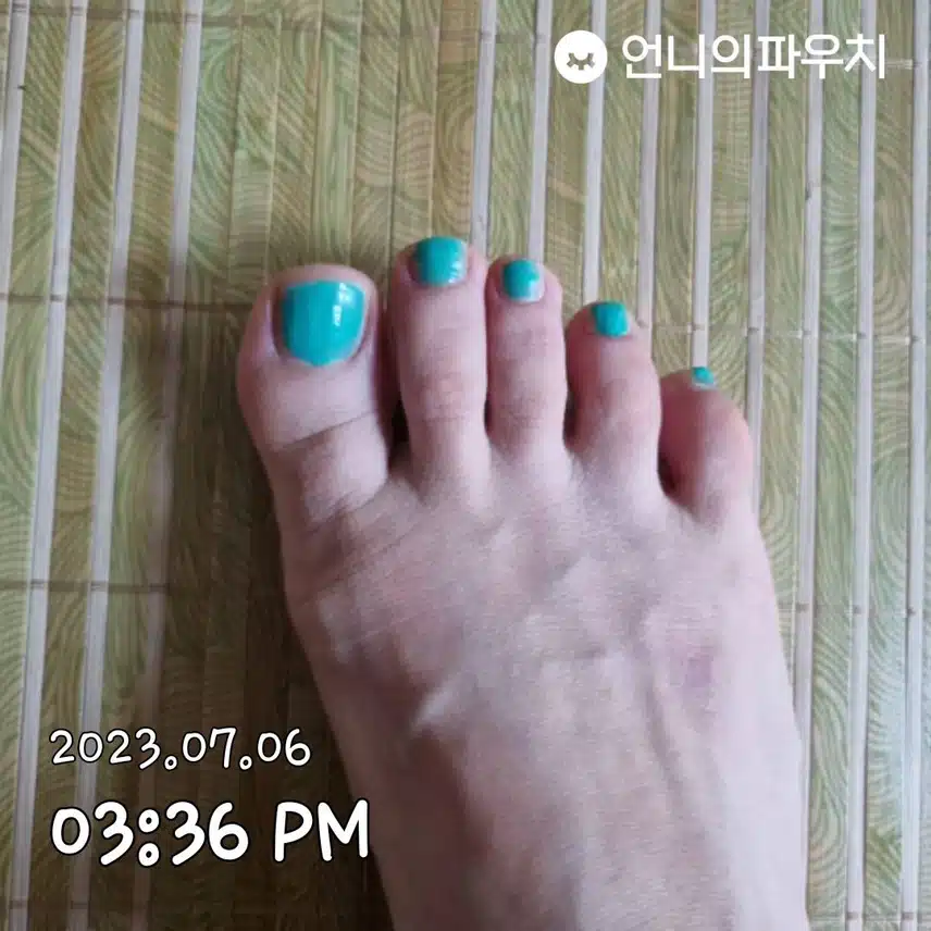 집에서 페디큐어