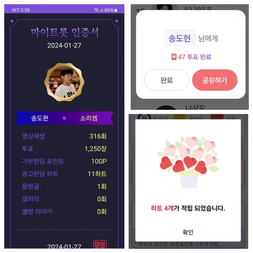 투표인증~