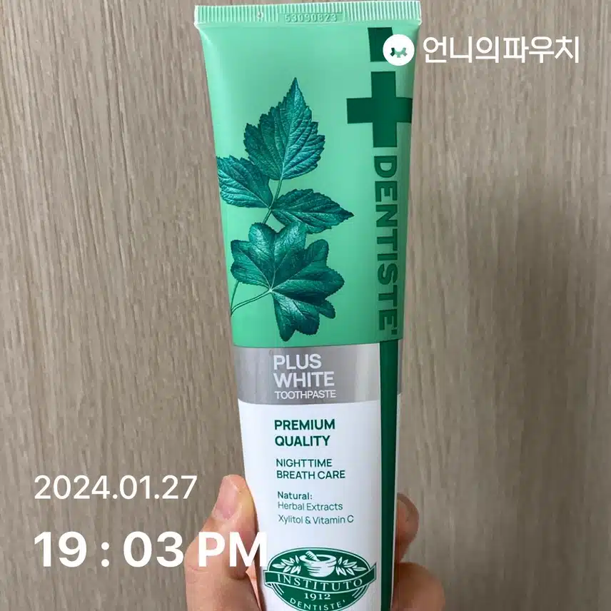 덴티스테 치약