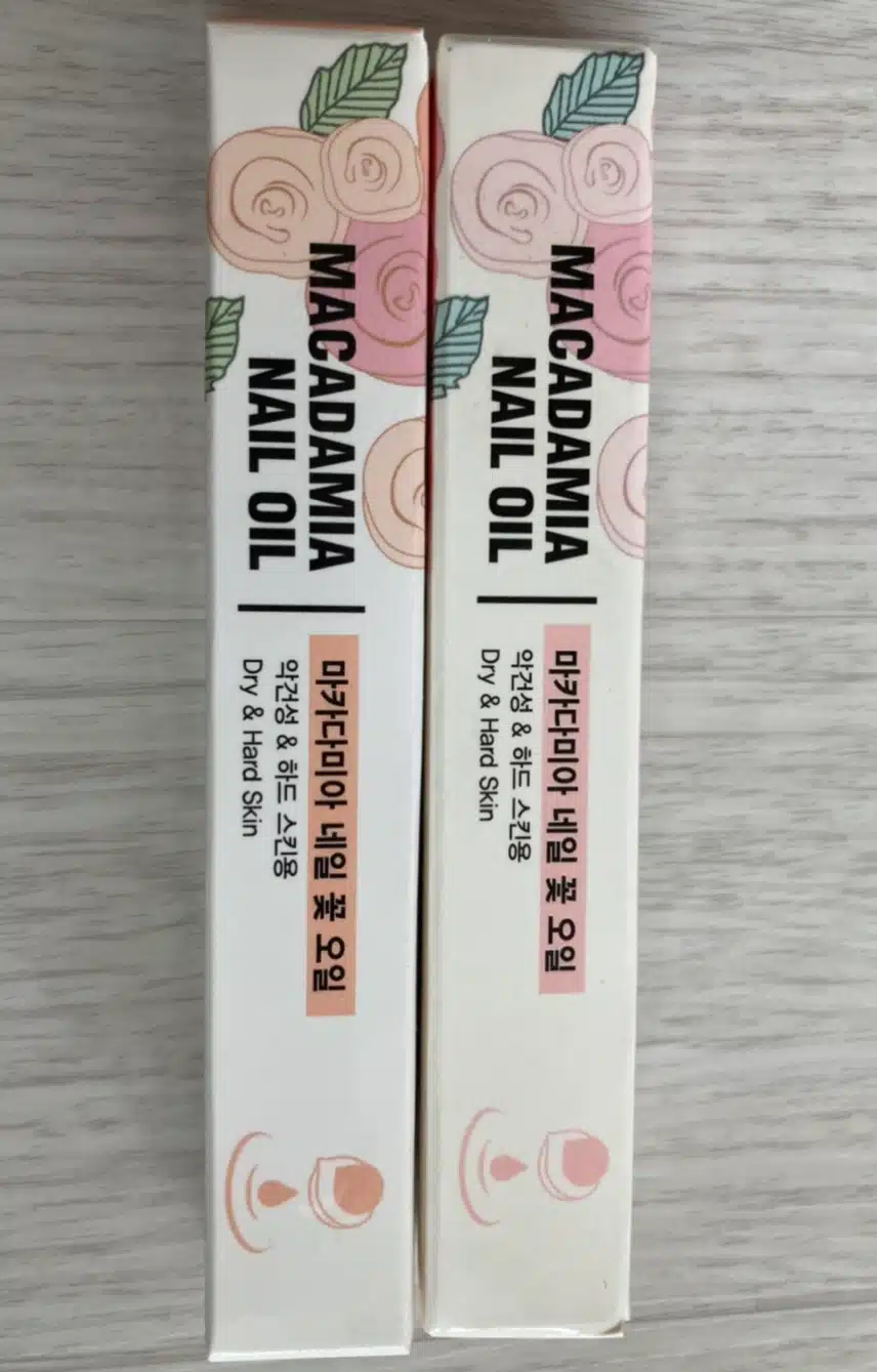 마카다미아 네일 꽃 오일