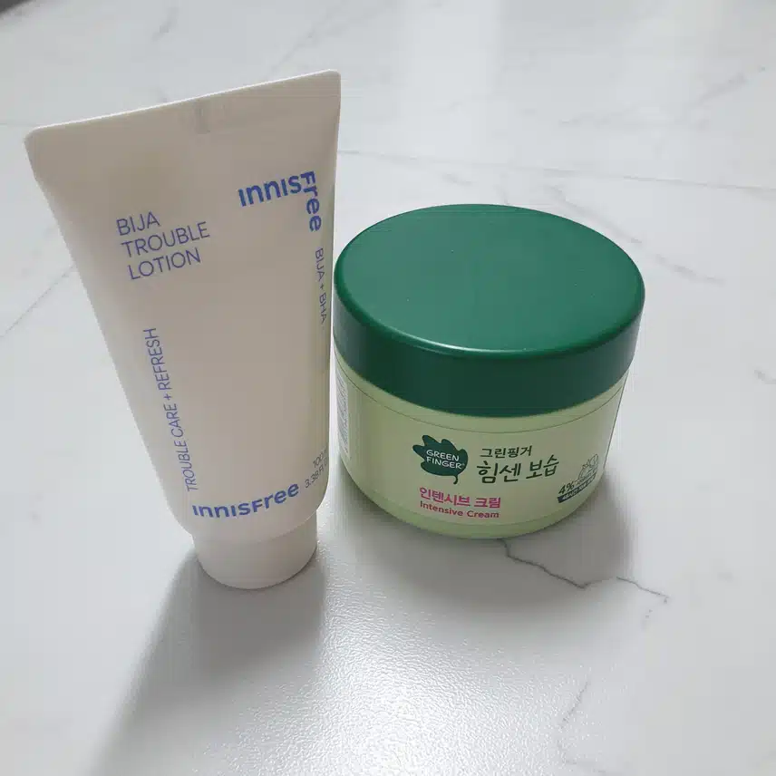 샤워하고 바릅니다
