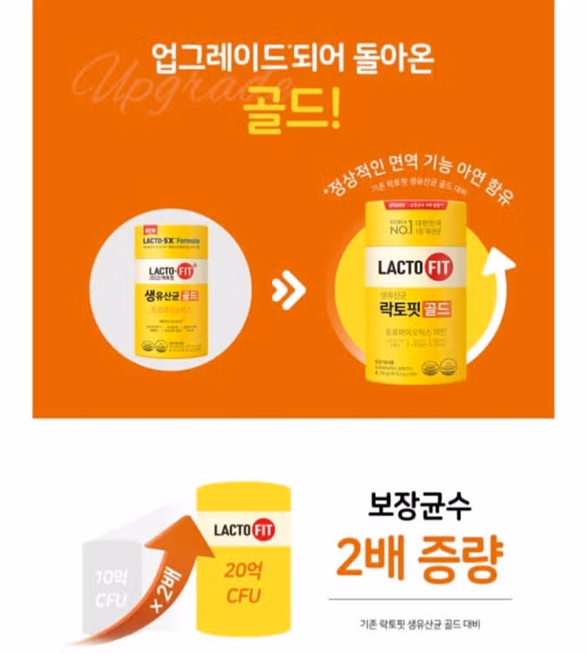 유산균 종근당 락토핏 골드 최고인듯요