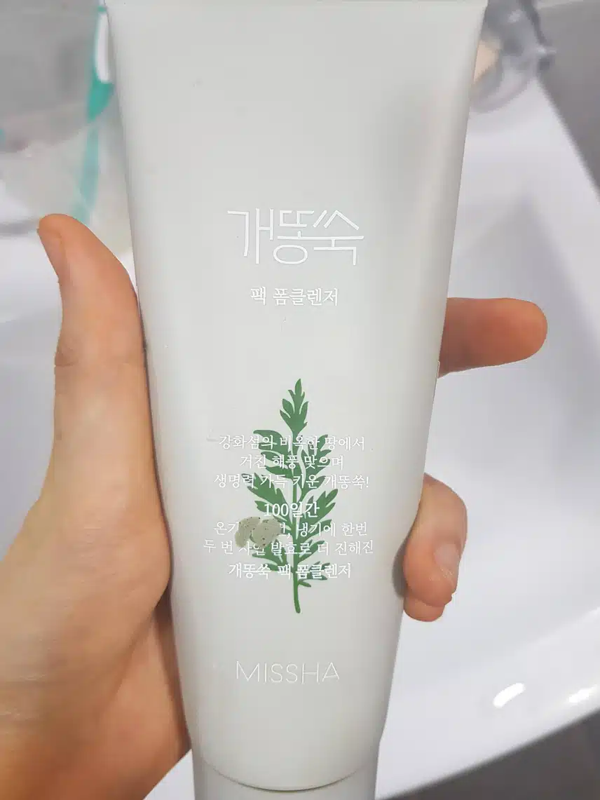 미샤 개똥쑥 팩클렌징폼 내돈내산