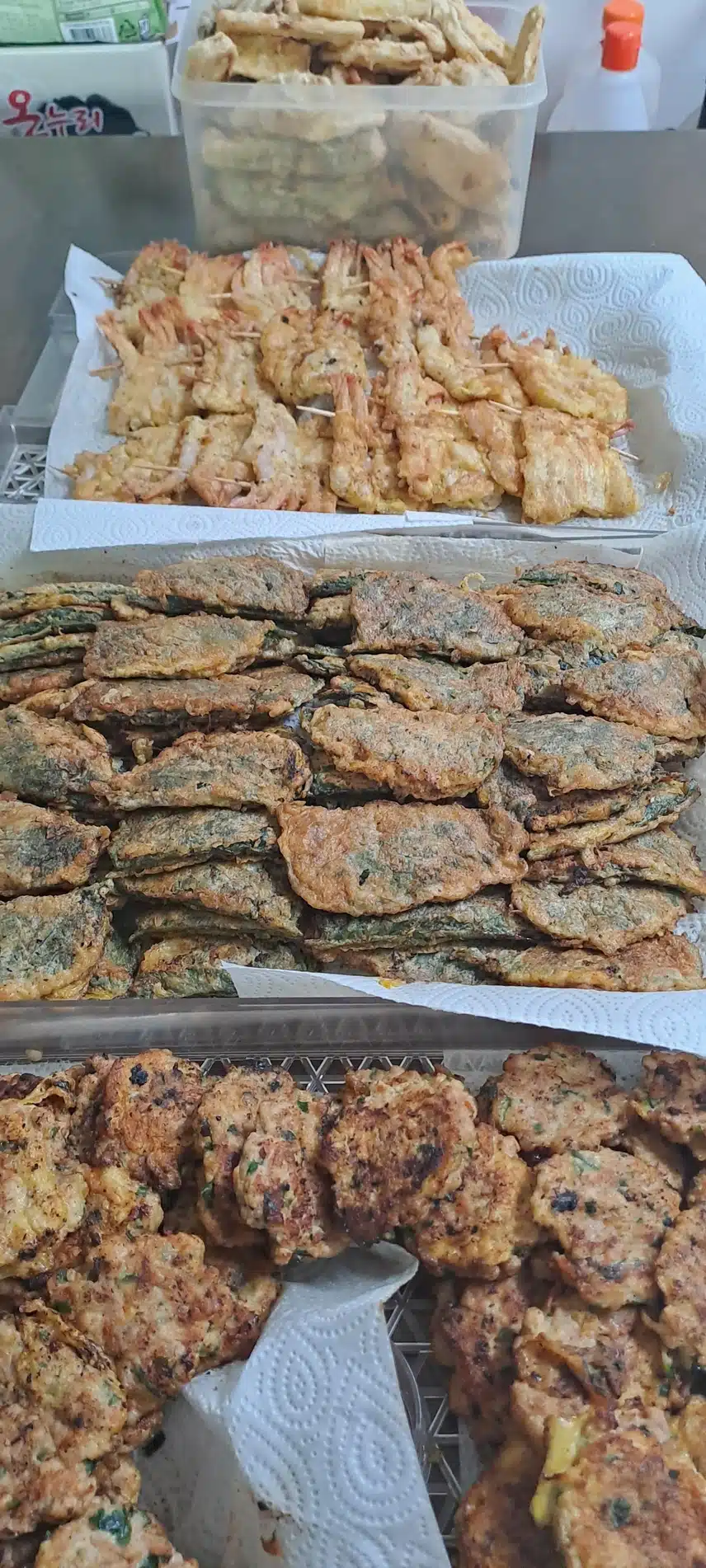 전 부쳤어요