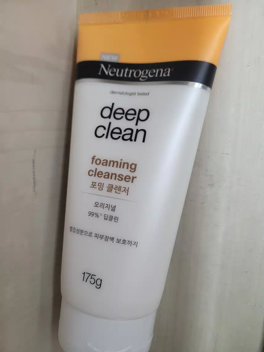 내돈내산 뉴트로지나 딥클린 포밍클렌저