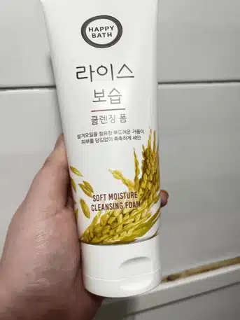 해피바스 라이스 보습 클렌징 폼
