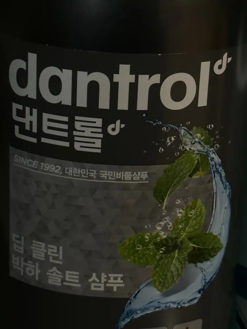 지성용 샴푸 댄트롤 딥 클린 박하 솔트 샴푸