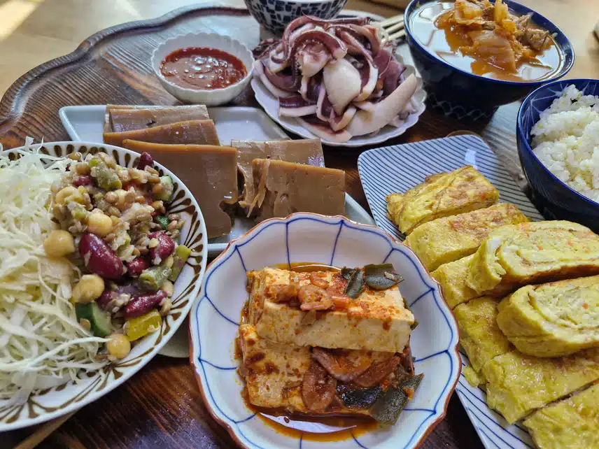 아침..