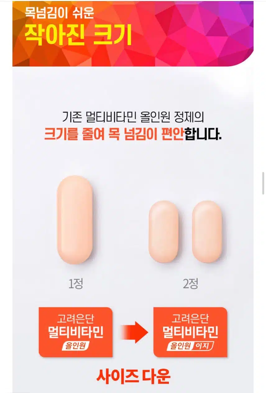 한국인 맞춤설계 고려은단 멀티비타민을 먹어요😊