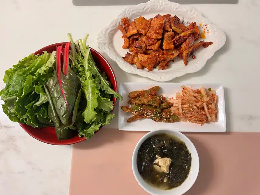 🥩칼집 고추장 삼겹살 구워요