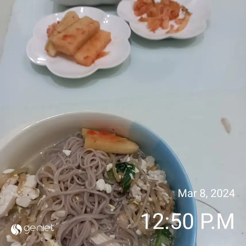 아침과 점심식단