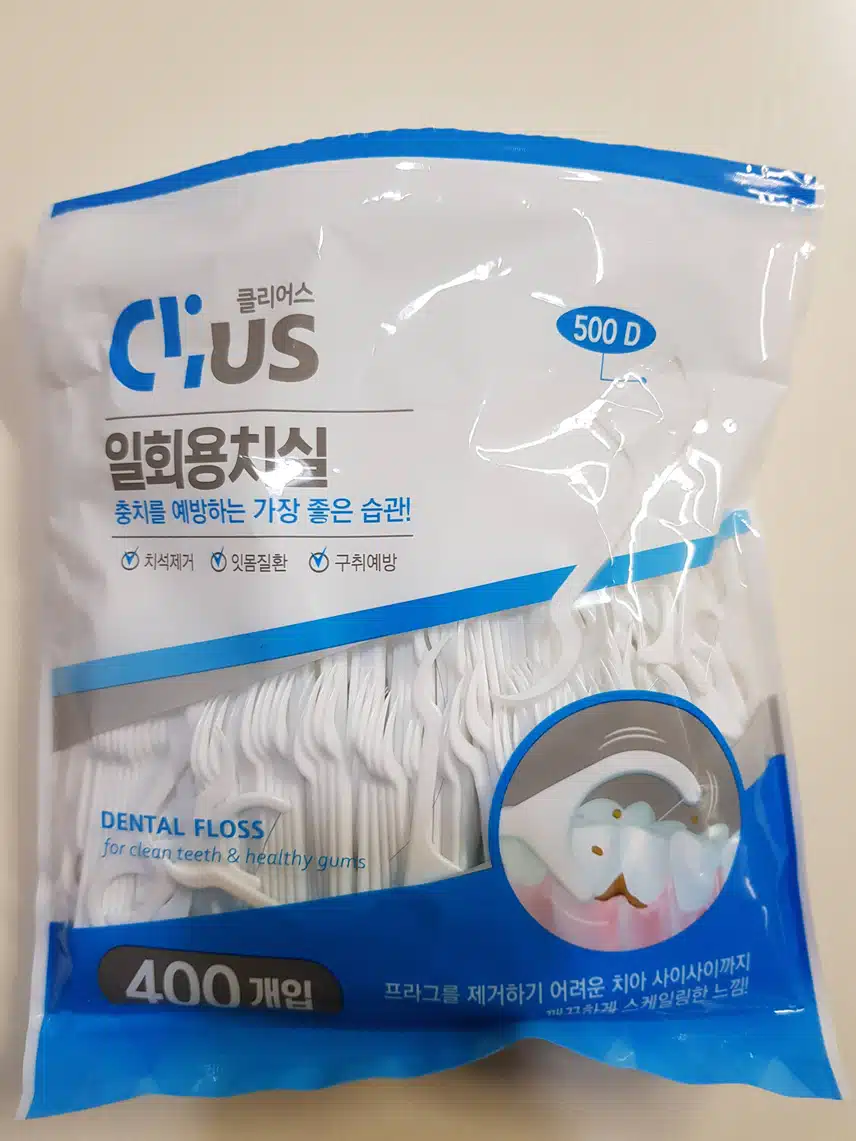 클리어스일회용 치실! 깨끗 상쾌 통쾌!
