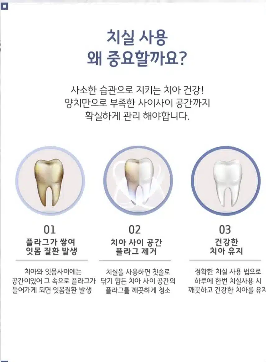 🦷치아🦷관리엔 치실이 짱!!!