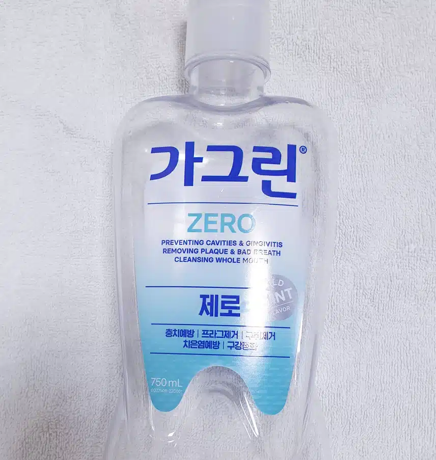 상쾌한 입안을 위해 가글하기