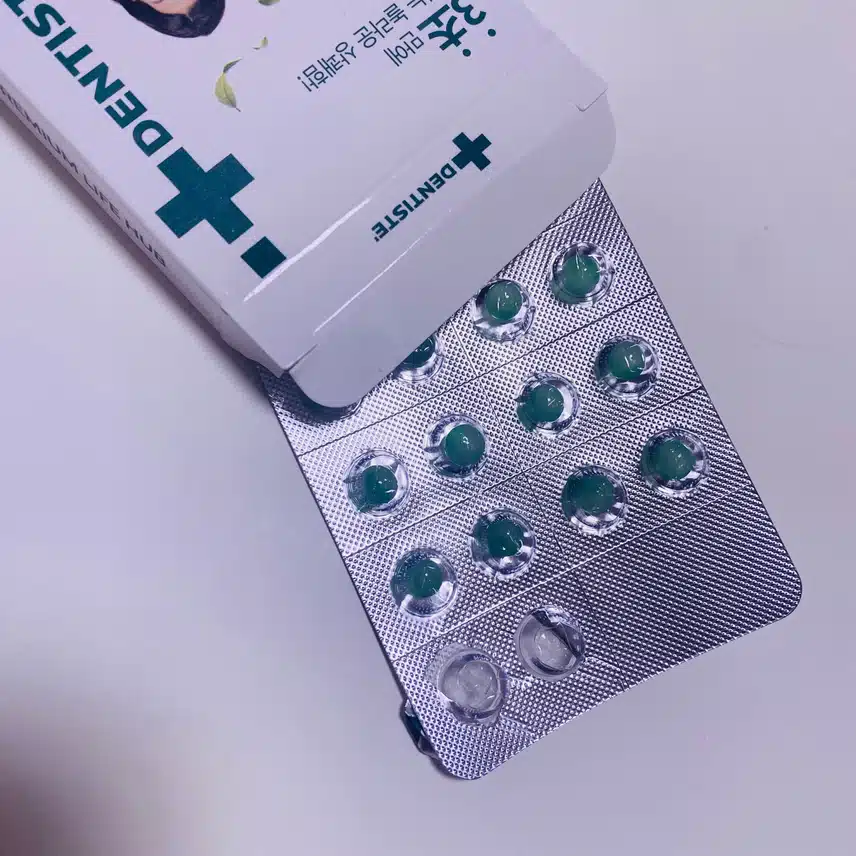 상쾌한 구강케어 제품 🦷 덴티스테 민트볼