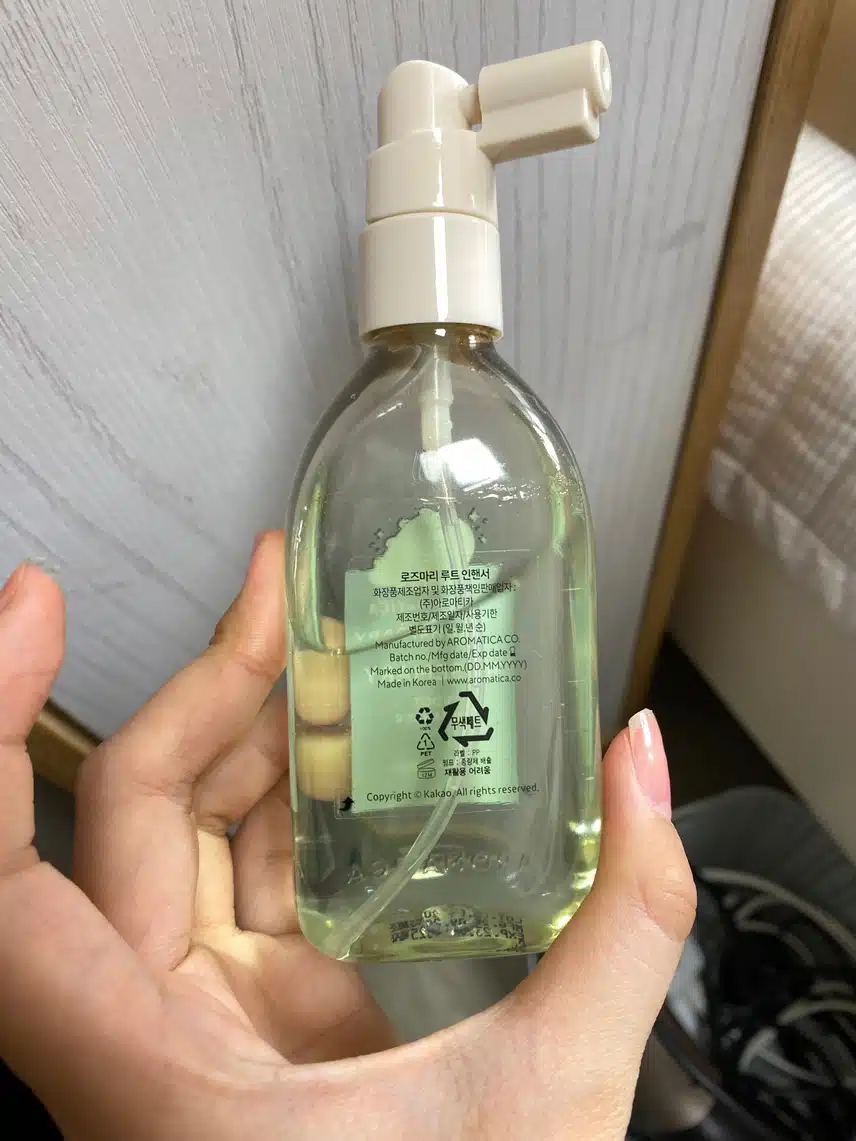 뿌리는 순간 시원해지는 두피토닉