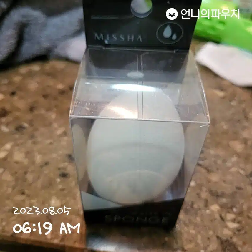 미샤 물방울 스펀지 예요