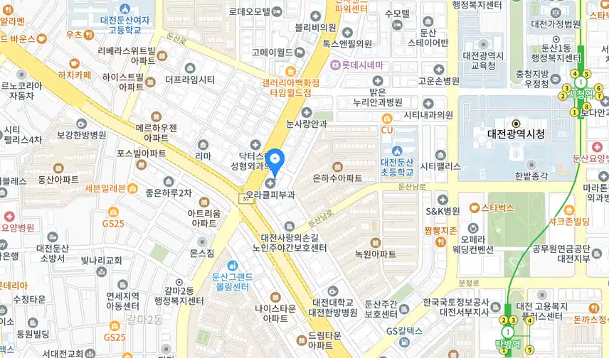 둔산동에 오라클 피부과를 소개합니다.