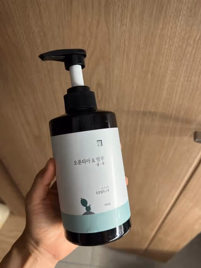 살림백서 자연성분 81% 오푼티아&밤부 샴푸