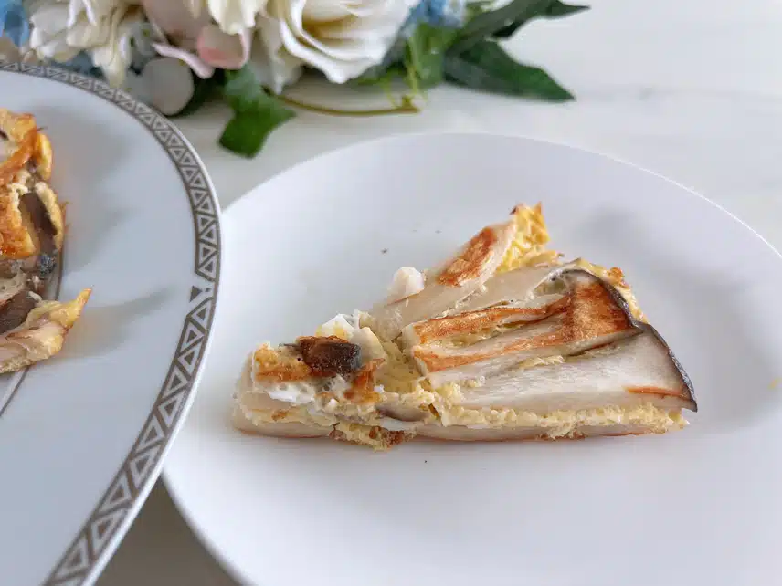 🌼새송이버섯 꽃🌼🍳계란으로 구운 예쁜 새송이 버섯전