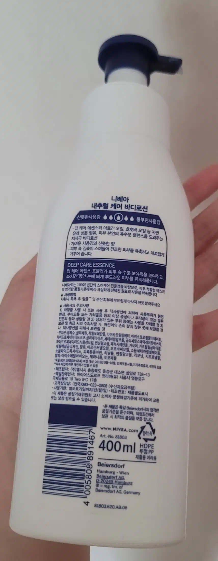 니베아 바디로션 