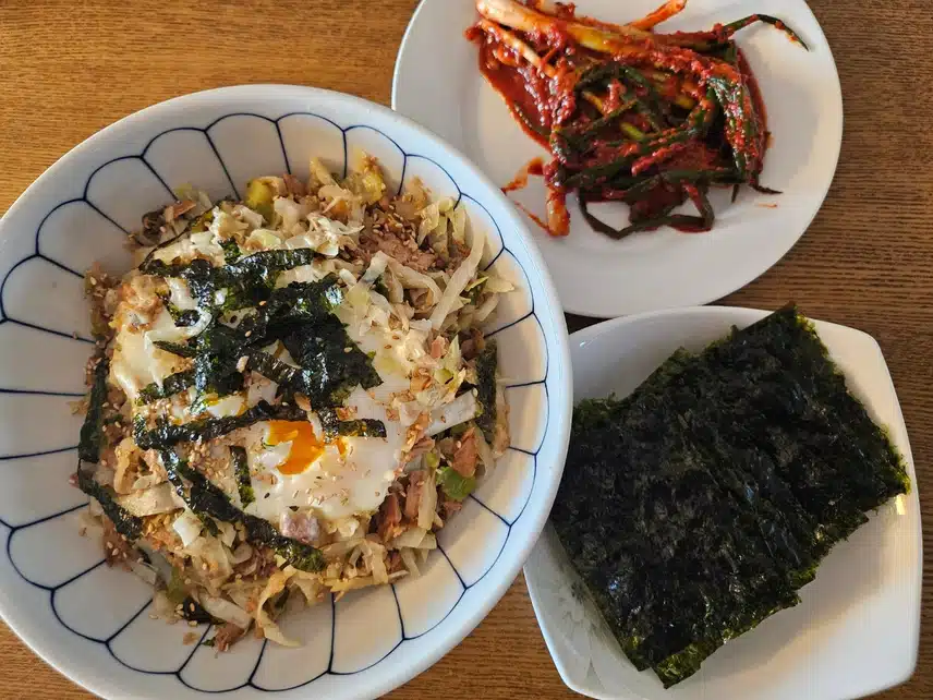 양배추참치덮밥