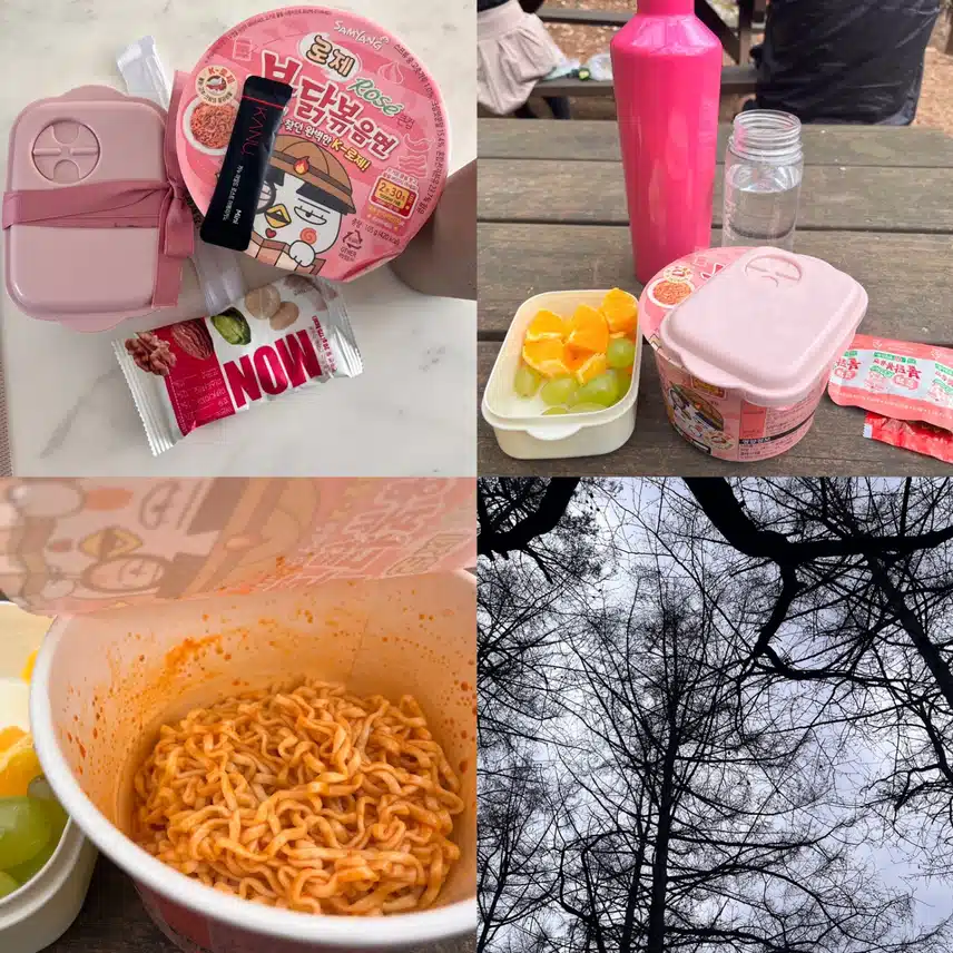 아점 ⛰️산에서 불닭볶음면 🐔
