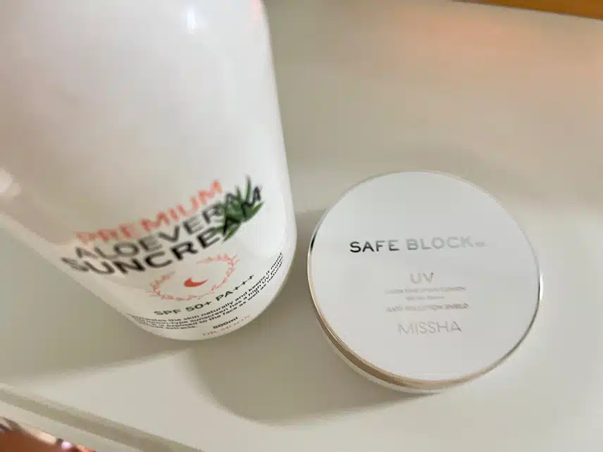 선크림 잘 발라줍니다^^
