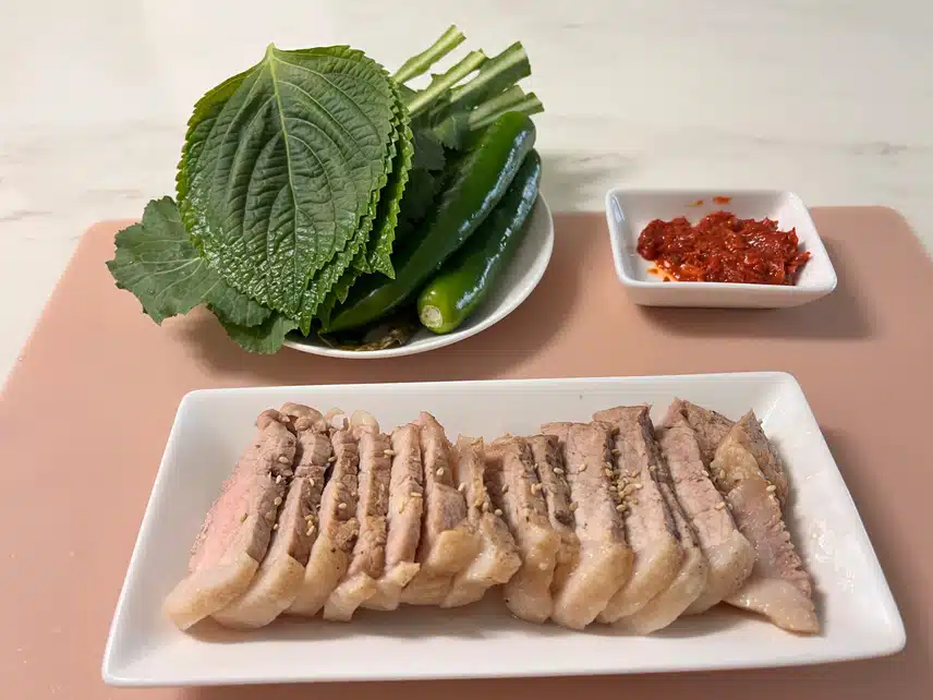 🥬 저녁 야채와 수육