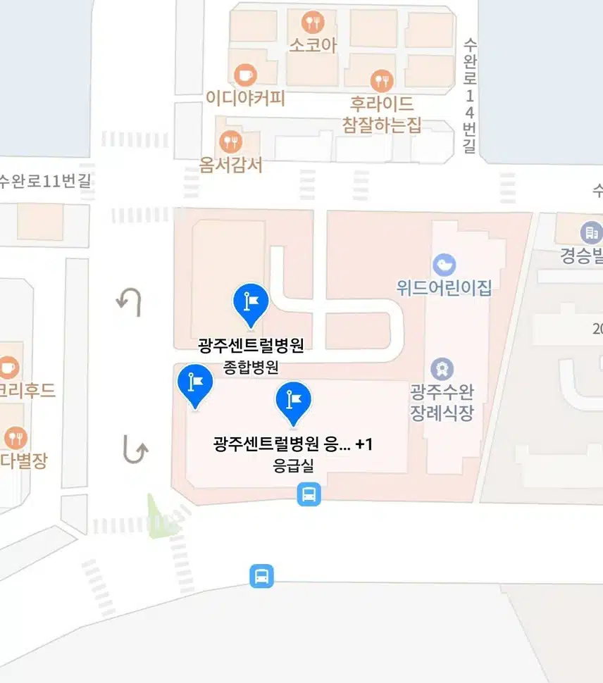 수완지구 센트럴 종합병원 좋아요